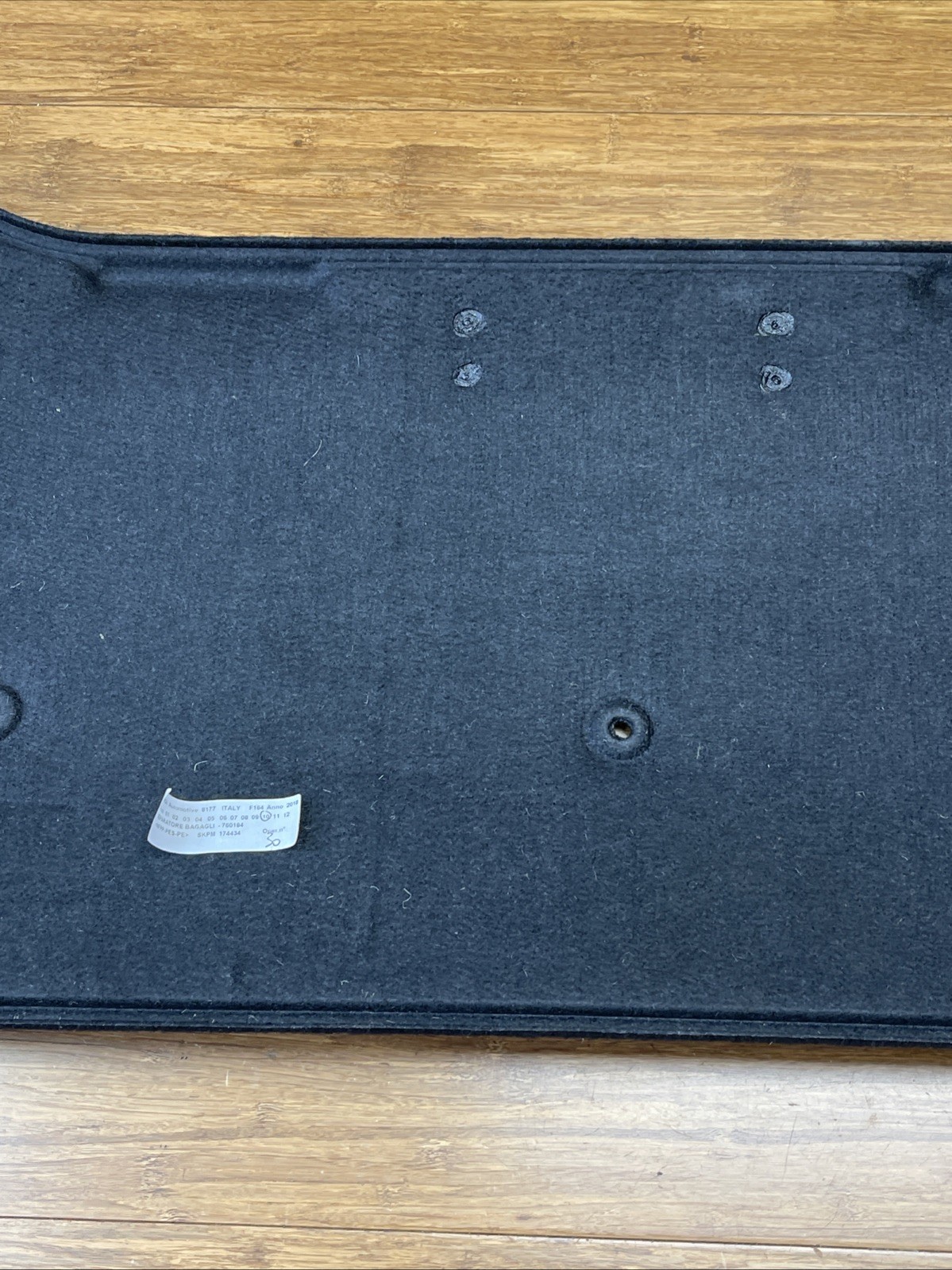 2018-2024 Ferrari Portofino F164 Movable Shelf Carpet Baggage Separatory OEM