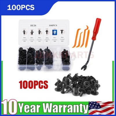 Car Parts Fender Liner Fastener Rivet Push Clips Retainer 6 Size Universal 105x