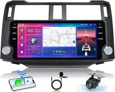 Apple Carplay Radio 8Core For 2010-2019 Toyota 4Runner Android 13 GPS WIFI +Cam