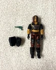 1984 Vintage GI Joe Cobra Lot Zartan Figure with Chest Armor Thigh Pads Gun