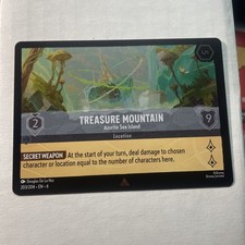 Disney Lorcana Azurite Sea - 203/204 - Treasure Mountain - Rare Cold FOIL