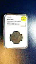 1837 Coronet Head Large Cent NGC ABOUT UNCIRCULATED 1C Penny Coin PRICED TO SELL