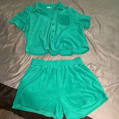 Women's EASEL CLOTHING Lounge Wear Kelly Green Size Large