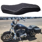 Driver Rear Passenger Leather Two Up Seat for Harley Sportster XL 883 1200 48 72