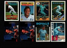 George Brett 1984 1986 1987  1988 1991 1992  Topps Stadium Club   Baseball Cards