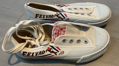 Wushu Kampfkunst Tai Chi Canvas Sneaker Unisex Weiß Feiyue Schuhe für Kung Fu