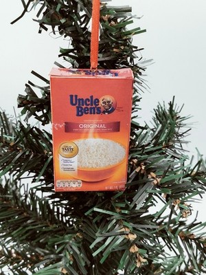Uncle Bens Rice unique handmade Custom Christmas ornament - Made to Order