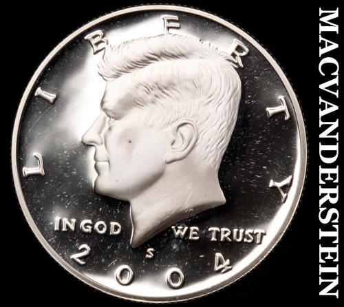 2004-S Silver Kennedy Half Dollar-Choice Gem Proof Lustrous No Reserve #i4574