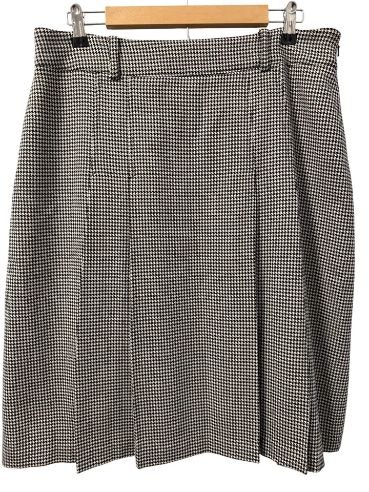 Falda plisada pata de gallo Jones New York Signature mezcla lana talla 12 Foto 4 de 4