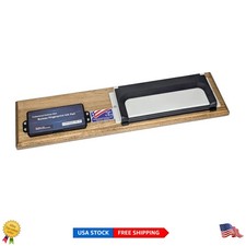 Elegant Fingerprinting Kit with 100 FD-258 Cards Large Wood-Mounted Ink Pad