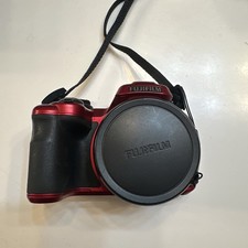 FUJI FINEPIX S8650, RED SMALL AND COMPACT, 36X ZOOM 16MP.