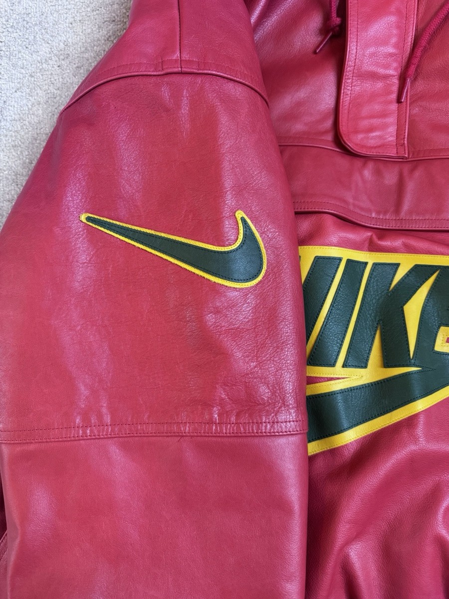 supreme x nike leather anorak