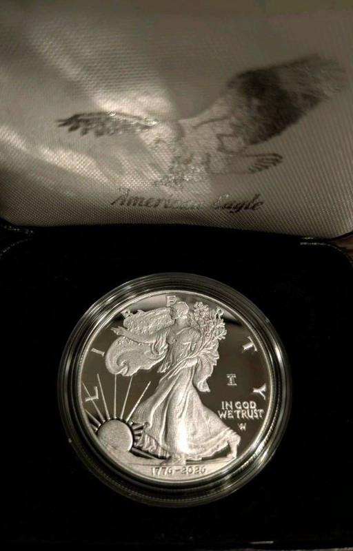 2026-W American Silver Eagle Proof (1776-2026) In Hand,Spotless, NO Milkspots! 