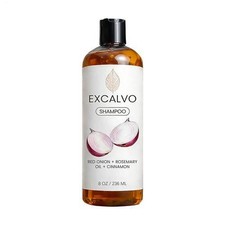 EXCALVO Shampoo With Rosemary Oil, Red Onion, Cinnamon, Prevent Hair Loss 236ml