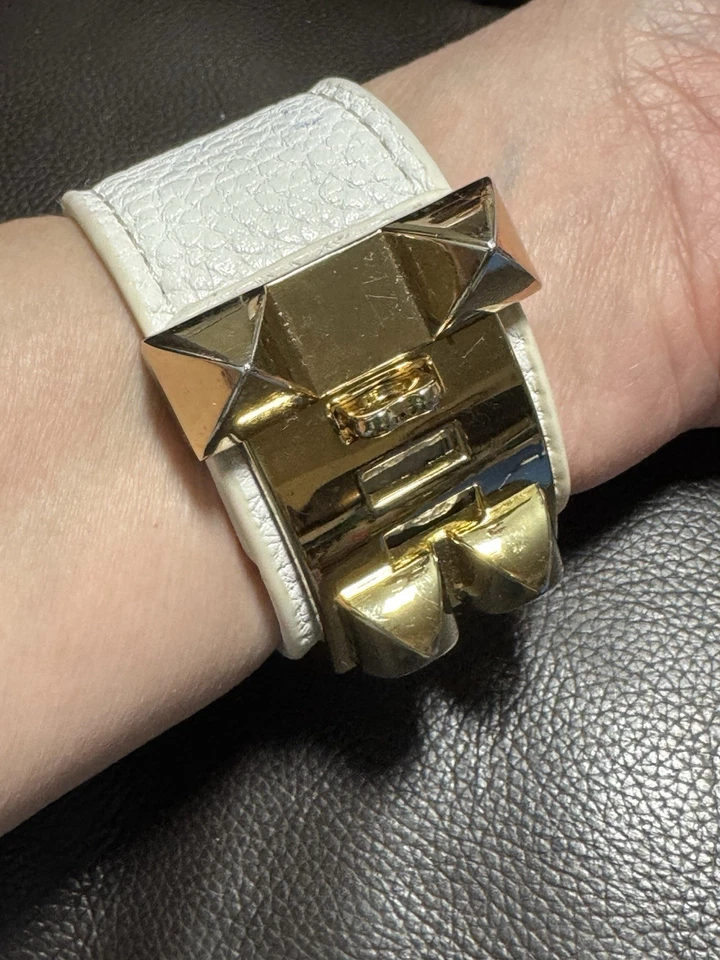 HERMES Collier de Chein blanco Nata caimán mate Foto 4 de 4