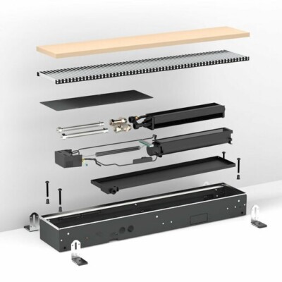 Boxed Jaga Clima Canal Trench Heating H10 108cm x 18cm No