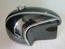 For Vintage BMW R69S Hoske Heinrich Black Painted Petrol Fuel Gas Tank + Cap ECs