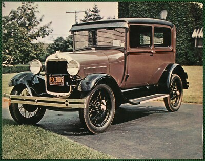 Ford 1929 Model A Syracus & Hudson Lake Stella FL 1909 Vintage Print Photos 1974
