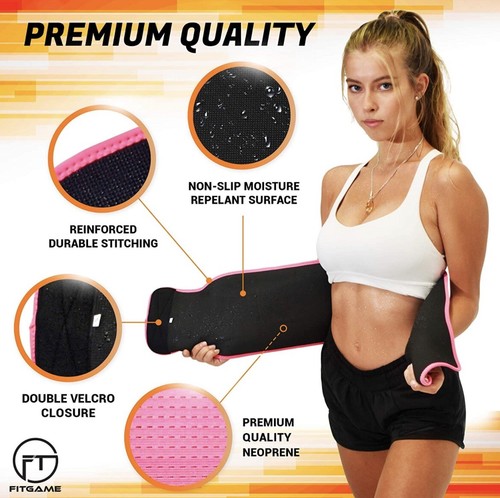 Waist Trimmer Trainer Slim Belt for Women Lg 45”- 54” stomach sweat wrap band - Picture 3 of 5