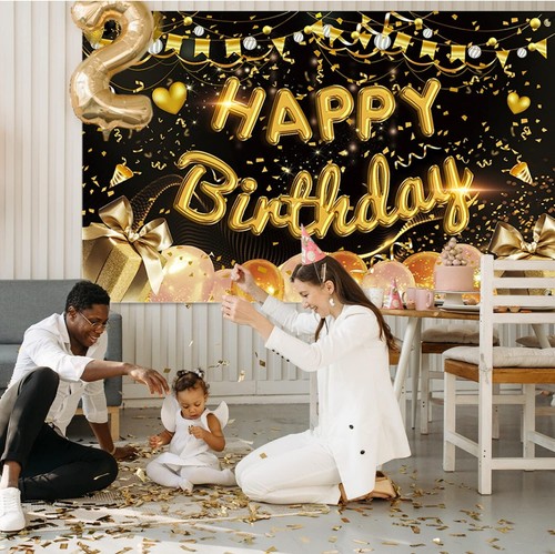 Hintergrund Hintergrund Party Deko für Geburtstagsparty, 43,3 x 71" - Bild 2 von 6