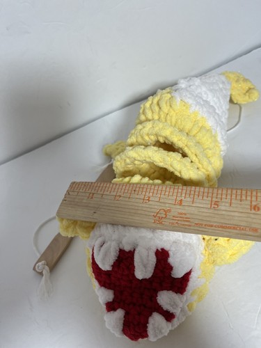 Bebé Tiburón Cuerda Marioneta Peluche Juguete Ojos Seguros Plástico Slinky, Tiburón Amarillo - Imagen 7 de 8