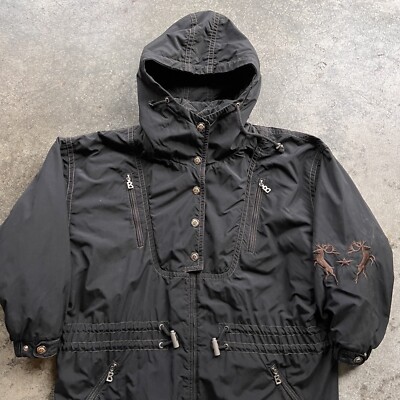 Bogner Ski Full Zip Hooded Jacket embroidery Thick Insulated