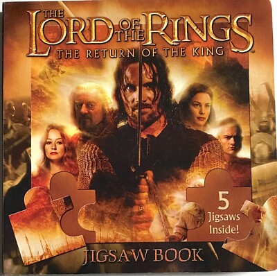 LORD OF THE RINGS RETURN OF THE KING JIGSAW BOOK 5 Jigsaws inside New Classic