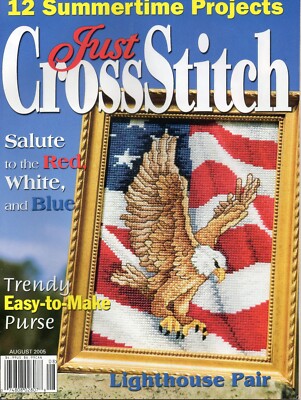 JUST CROSS STITCH VINTAGE CROSS STITCH MAGAZIN - AUGUST 2005 (USA)