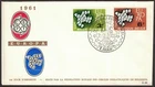 03 _ Belgium 1961 _ Envelope BU - Europe CEPT