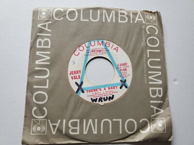 JERRY VALE - There's A Baby / Where Are They Now 1968 PROMO Pop Vocal 7'' (EX)