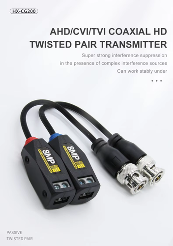 Wholesale 8MP CCTV Video Balun Twisted Pair Balun Connector AHD TVI CVI CVBS - Picture 9 of 18