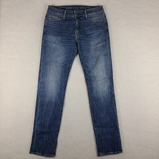 American Eagle Jeans Mens 30x32 Blue Slim Next Level Airflex Dark Wash Denim