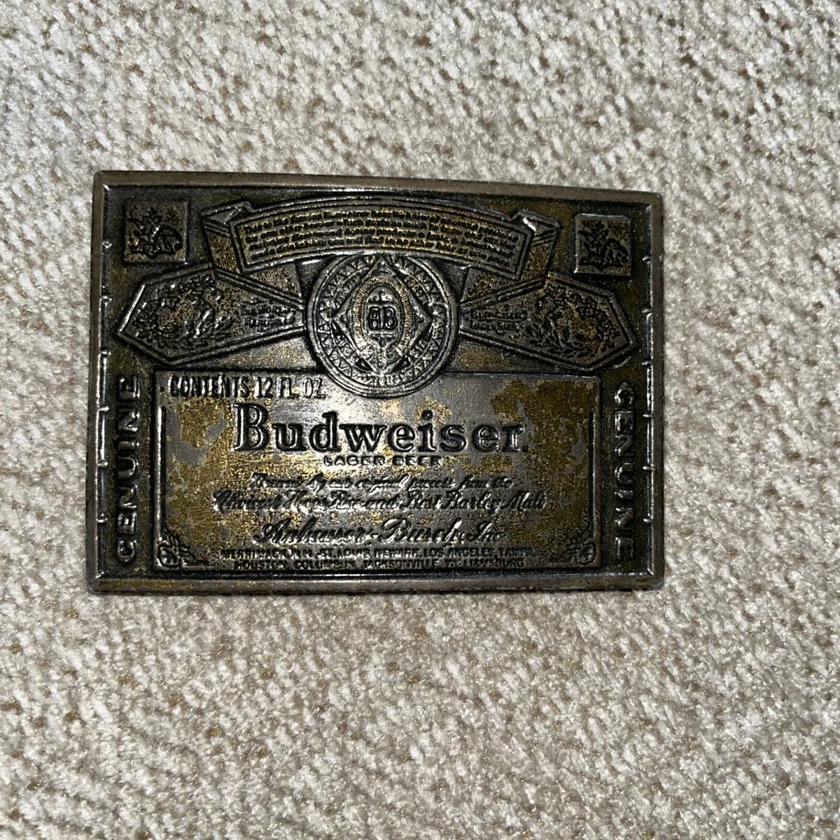 Budweiser top belt buckle