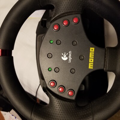 ''LOGITECH MOMO'' Racing Force Feedback Wheel and Pedals Usb dongle and AC adapter