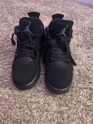 Size 9.5 - Jordan 4 Retro Sample Black Cat | eBay
