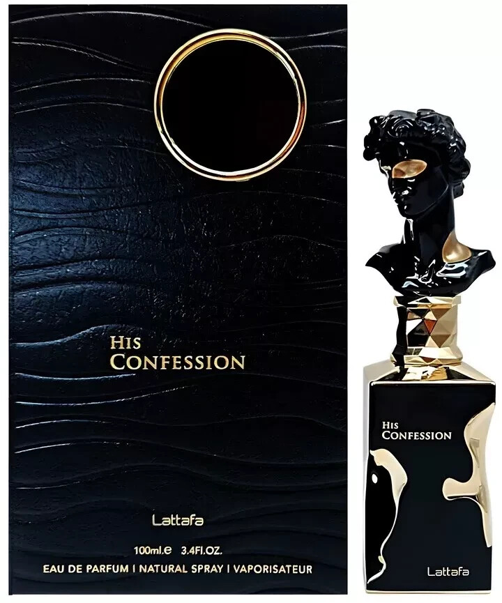 Lattafa His Confession 100ml 34 oz Eau De Parfum Spray Men Sealed NEW RELEASE 11490₽