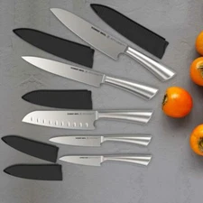 Schmidt Bros., 5 Pc Knife Set Ultra Sharp Professional Grade | Blade Guards
