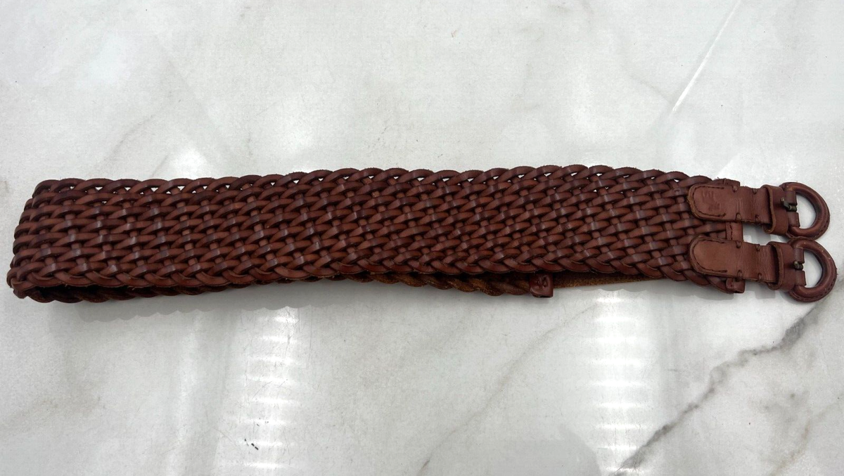 VTG Abercrombie & Fitch Belt Womens Small Brown Leather  display picture 2