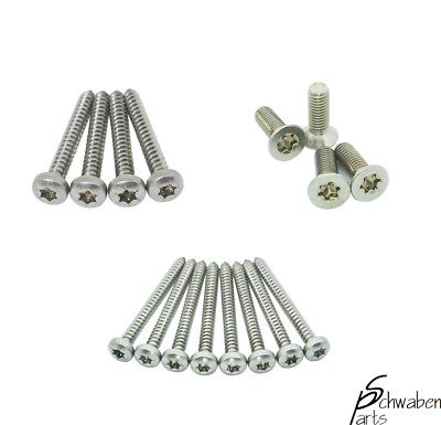 VW Bus T3 Edelstahl Schrauben Set - Blinker, Spiegel, Rückleuchten; Torx