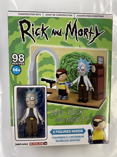 Rick & Morty Evil Rick & Morty Mini Construction 98 Piece Building Set Toys