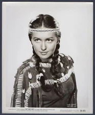 MAY WYNN as Native American Indian girl THEY RODE WEST Orig Photo SEXY ACTRESS