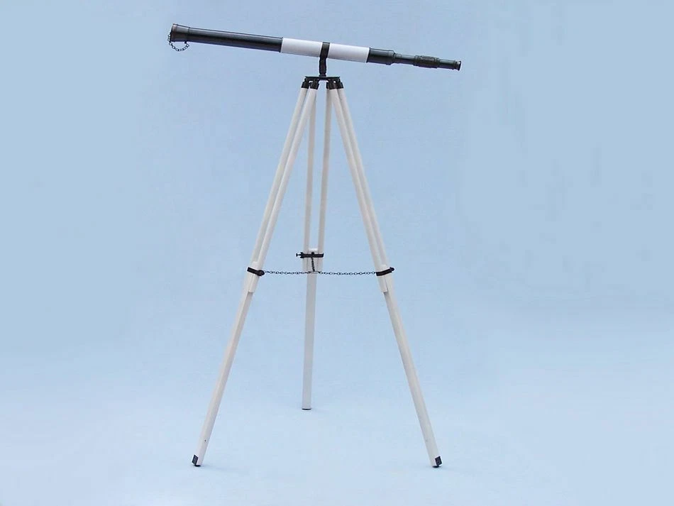 Telescopio Náutico de Latón 65" Telescopio Maestro Puerto de Pie con Soporte. Foto 3 de 4