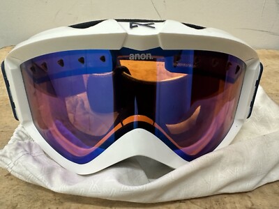 Unisex Anon White Snow Goggles Rare White frame/lens