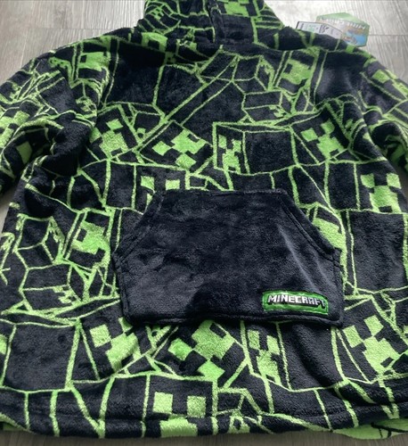 KIDS MINECRAFT REVERSIBLE SNUDDIE OODIE HOODIE SIZE S-M (122-140CM) BNWT GIFT - Picture 8 of 16