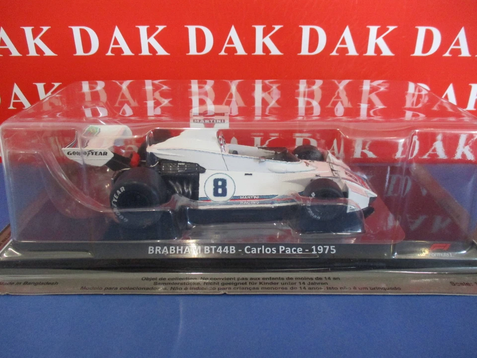Die cast 1/24 Modellino Auto F1 Brabham BT44B Martini Racing 1975 C. Pace - Immagine 4 di 4