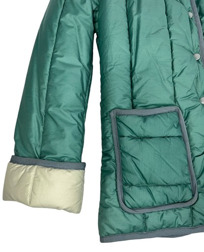 VINTAGE 1980s QUILTED PUFFER JACKET PUFFY COAT WINTER COLD WEATHER EXC M GRANNY - Picture 8 of 12