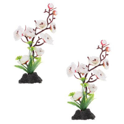 2PCS Adornments Japanese Dish Ornaments Artificial Flower Bunches Lifelike