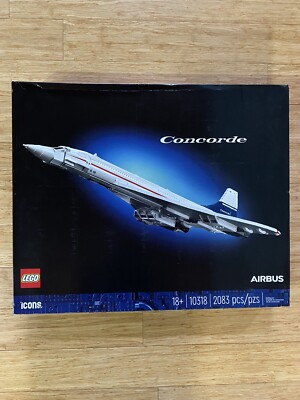 LEGO Icons Concorde Airbus Plane Building Set 10318