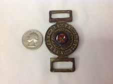 Bengal Light Infantry Buckle. Heavy Brass With Enamel Logo