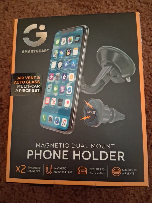 NIB Smartgear Magnetic Dual Mount Phone Holder